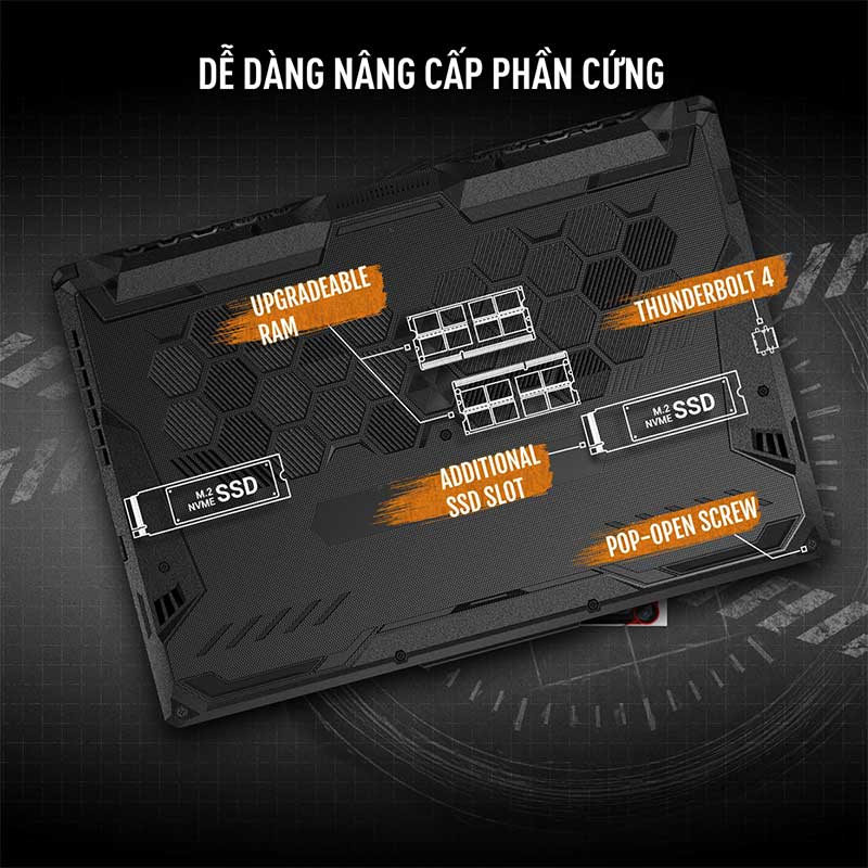 Laptop ASUS TUF Gaming F15 FX506HF HN014W - Hàng Chính Hãng - Bảo Hành 24 Tháng