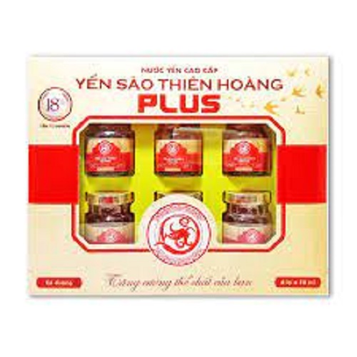 Yến sào Thiên Hoàng 18% yến hộp 6 lọ x 70ml