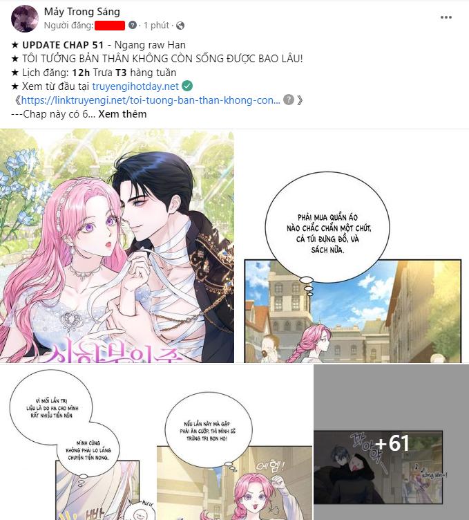 tôi tưởng bản thân không còn sống được bao lâu! chapter 50.3 65