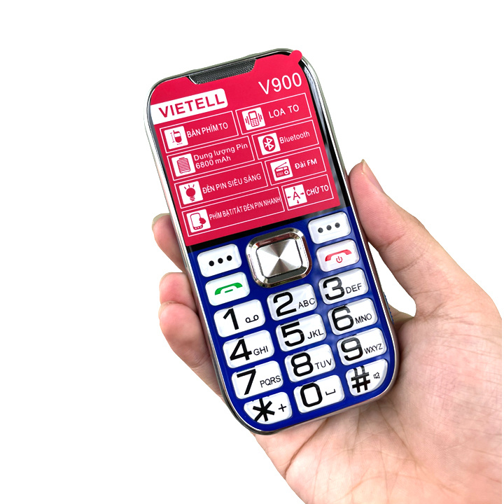 Điện thoại người già Good V900 màn lớn - Có SOS - Phím to - Pin trâu 6800mah - Mới nguyên seal
