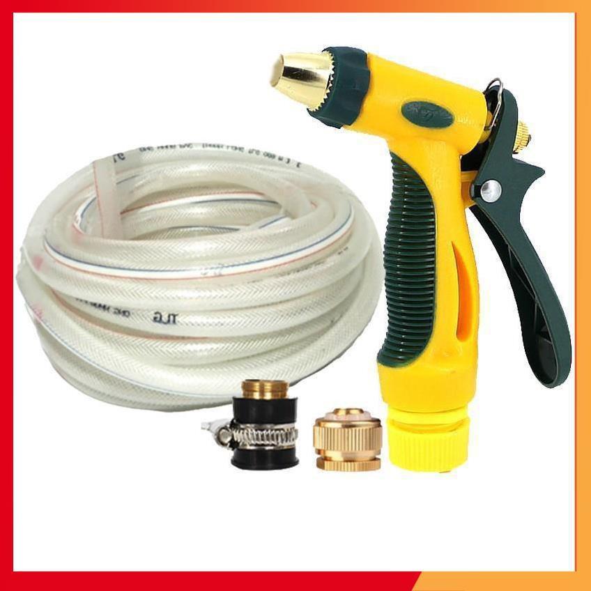 Bộ dây vòi xịt nước rửa xe, tưới cây tăng áp 3 lần,loại 3-5M 206317