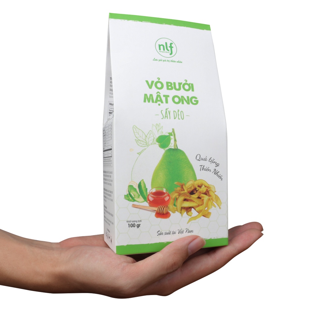 [HÀNG XUẤT KHẨU LOẠI 1]Vỏ bưởi mật ong sấy dẻo Nonglamfood 100g | Giảm cân, tăng cường đề kháng