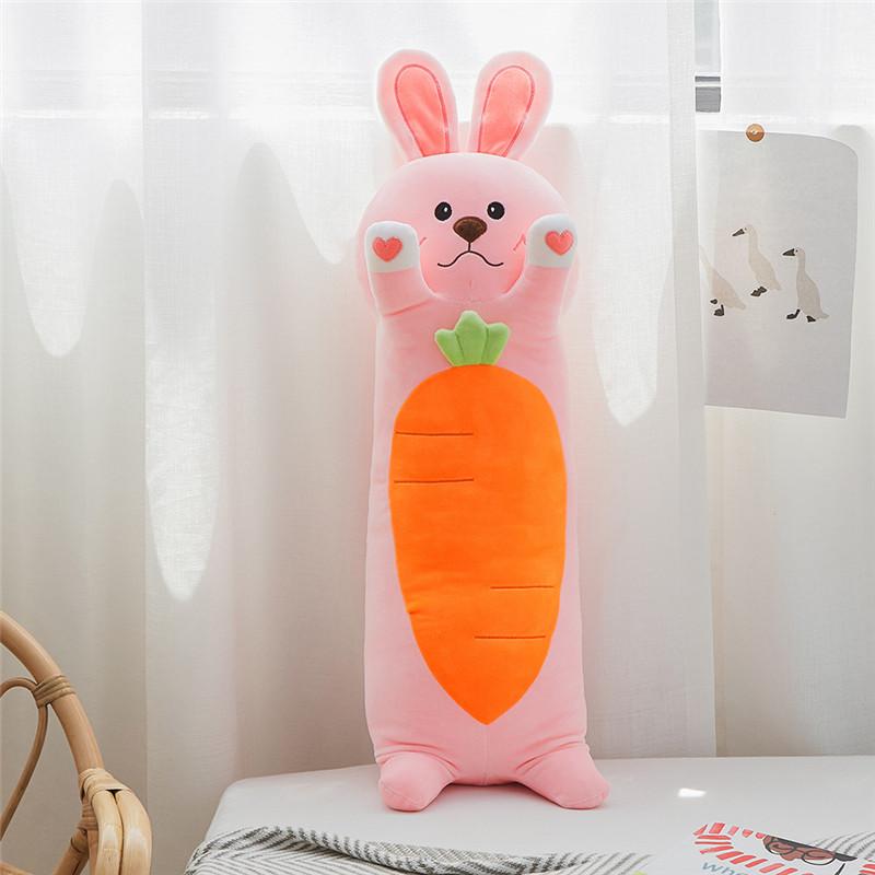 70-110Cm Động Vật Dài Tăng Cường Nhồi Bông Chuột Heo Thỏ Gấu Trúc Vịt Gối Trẻ Em Người Lớn Ngủ bạn Bè Quà Tặng