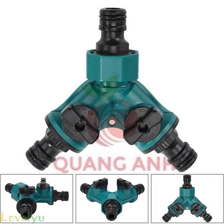 Khóa Chia Vòi Nước Hình Chữ Y 3 Đầu 16mm - 3 Đầu Khớp Nối Nhanh Tiện Dụng