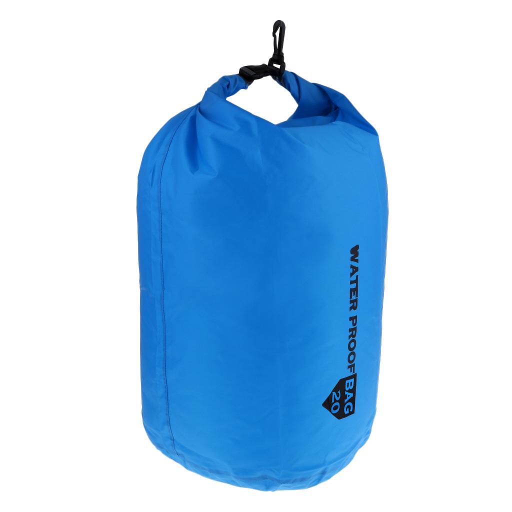 2x 10/20/40/70L Waterproof Dry Bag Roll Top Compression Sack for Kayaking, Beach, Rafting, Boating, Hiking, Camping And Fishing