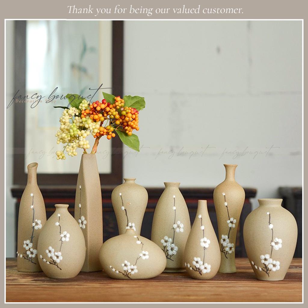 Bình gốm Jingdezhen Zen Hoa nghệ thuật️️ Bình hoa thủ công sáng tạo phòng khách trang trí