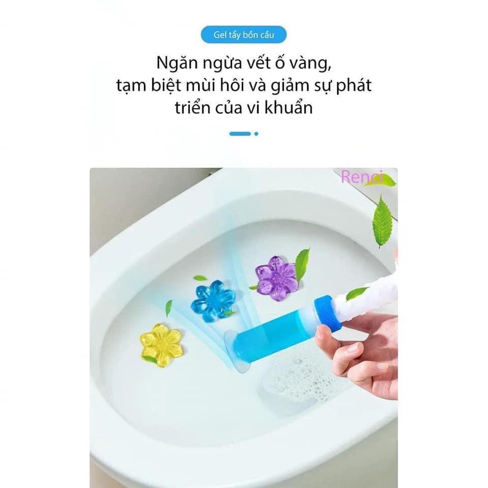 Gel thơm khử trùng bồn cầu - gel khử mùi bồn cầu dạng thạch hình bông hoa - Quỳnh Mai Hàng Tốt Gía Rẻ