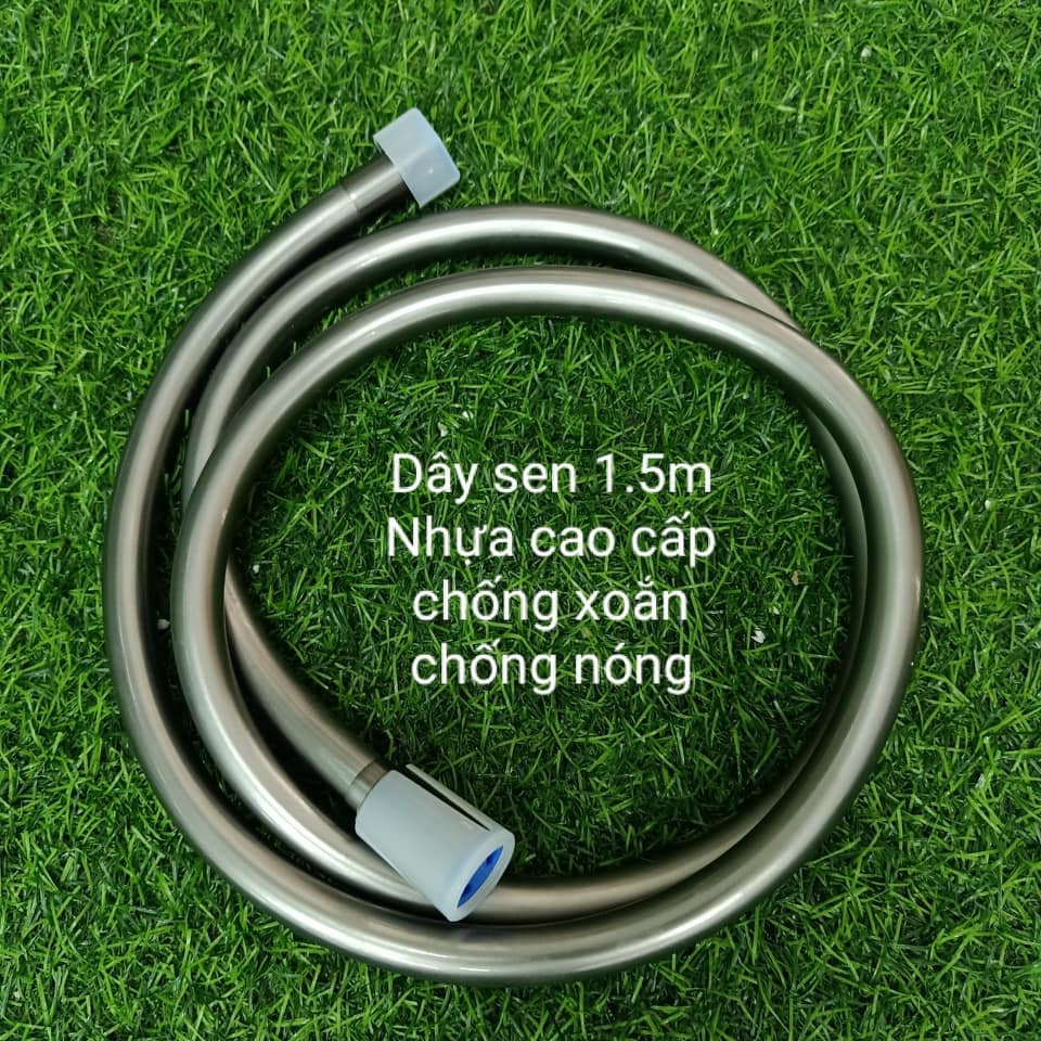 Sen Cây Tắm Đứng Nóng Lạnh Moonoah 2385K, Mạ Chân Không PVD Màu Ghi Sang Trọng, Gồm Củ Sen, Dây Sen 150cm, Bát Sen, Cần Sen, GIá Đỡ