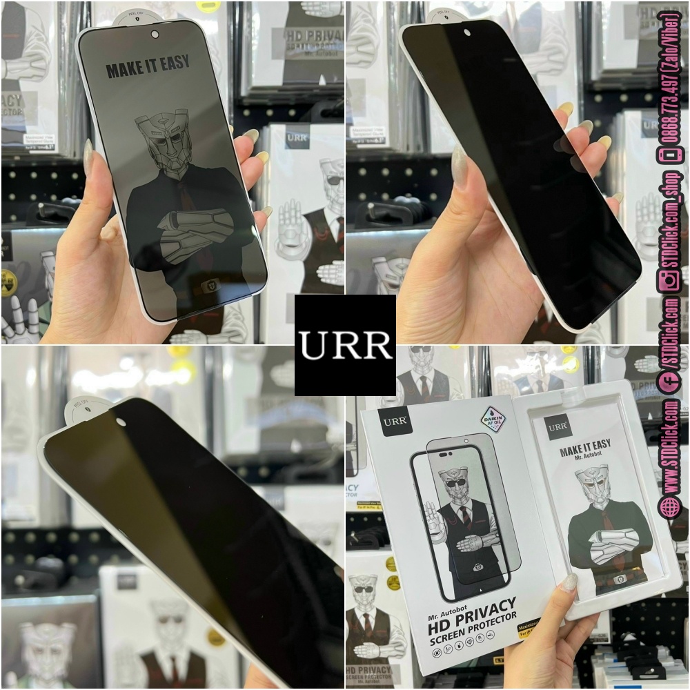KÍNH CƯỜNG LỰC CHỐNG NHÌN TRỘM DÀNH CHO ĐIỆN THOẠI IPHONE 14 PRO MAX - 14 PRO - 14 PLUS - 13 PRO MAX - 13 PRO URR AUTOBOT