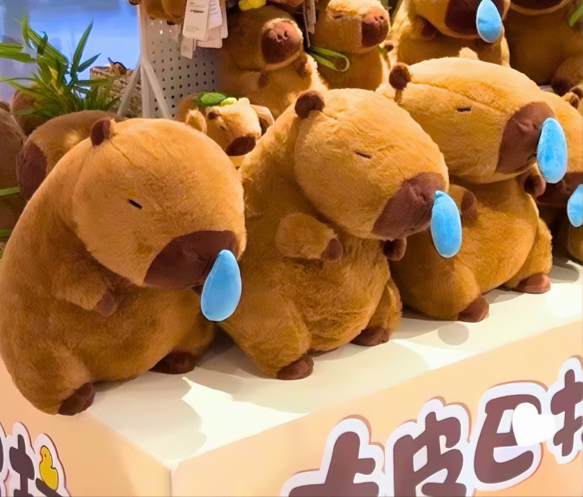 Gấu bông CAPYBARA chảy nước mũi dễ thương đáng yêu siêu hot size 30cm - Hàng chính hãng