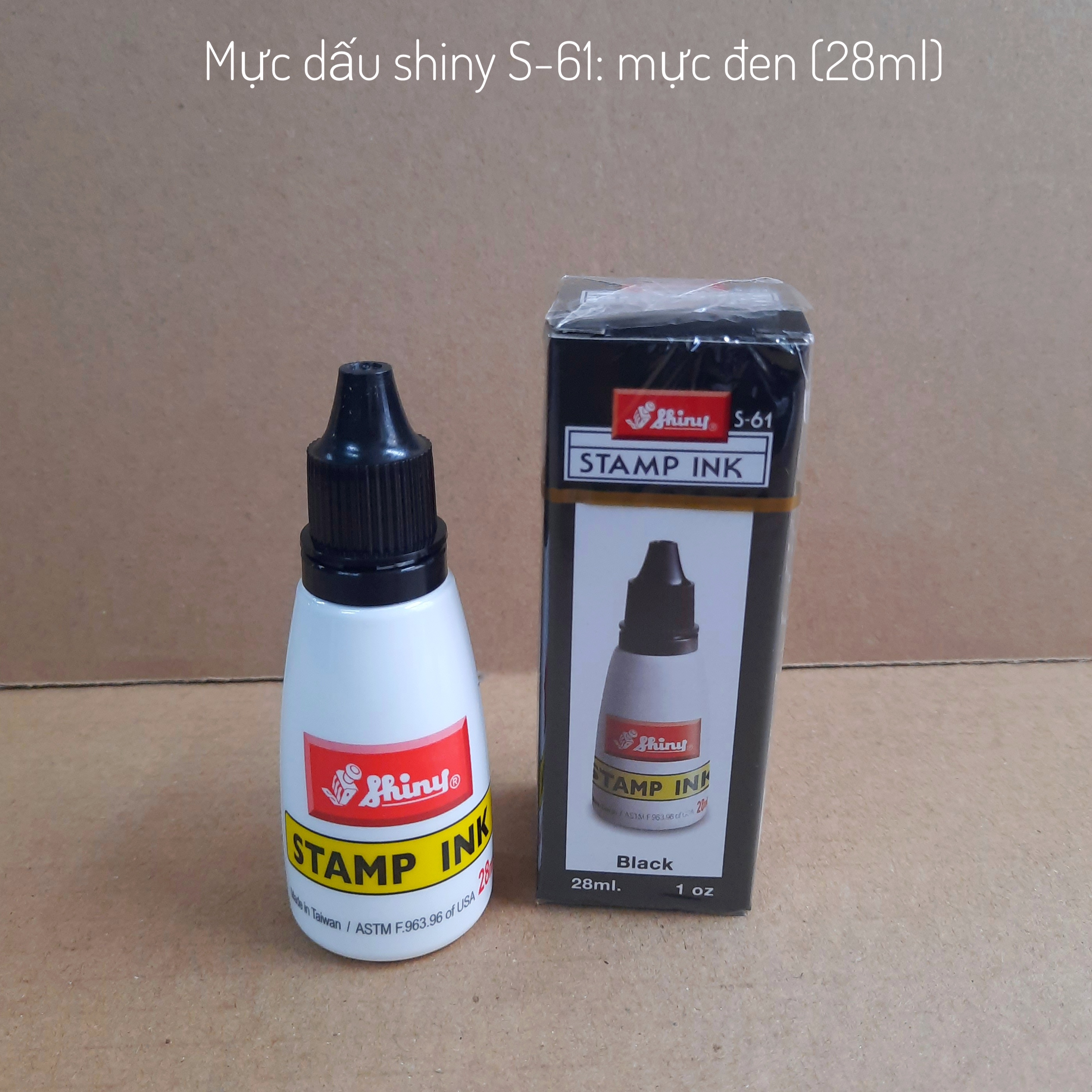 Mực dấu shiny lọ 28ml.