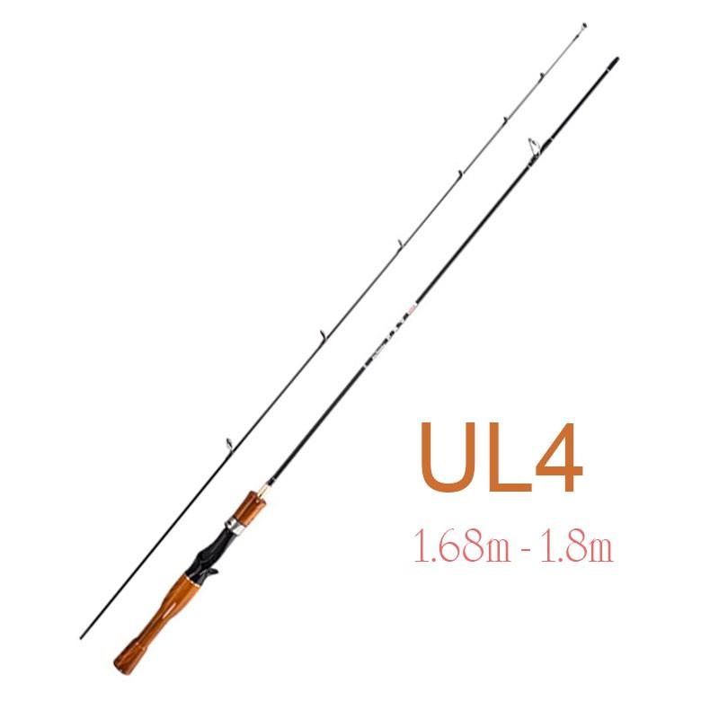 Cần câu lure ul ultralight siêu dẻo máy ngang 3 mẫu lựa chọn độ dài 1m68 và 1m8