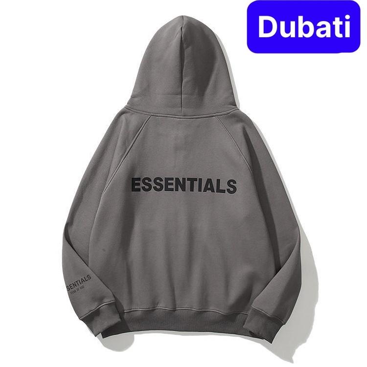 ÁO KHÓAT NỈ DÂY KÉO ESSENTIAL, ÁO HOODIE NAM NỮ PHONG CÁCH NHẬT BẢN SANG CHẢNH- DUBATI FASHION