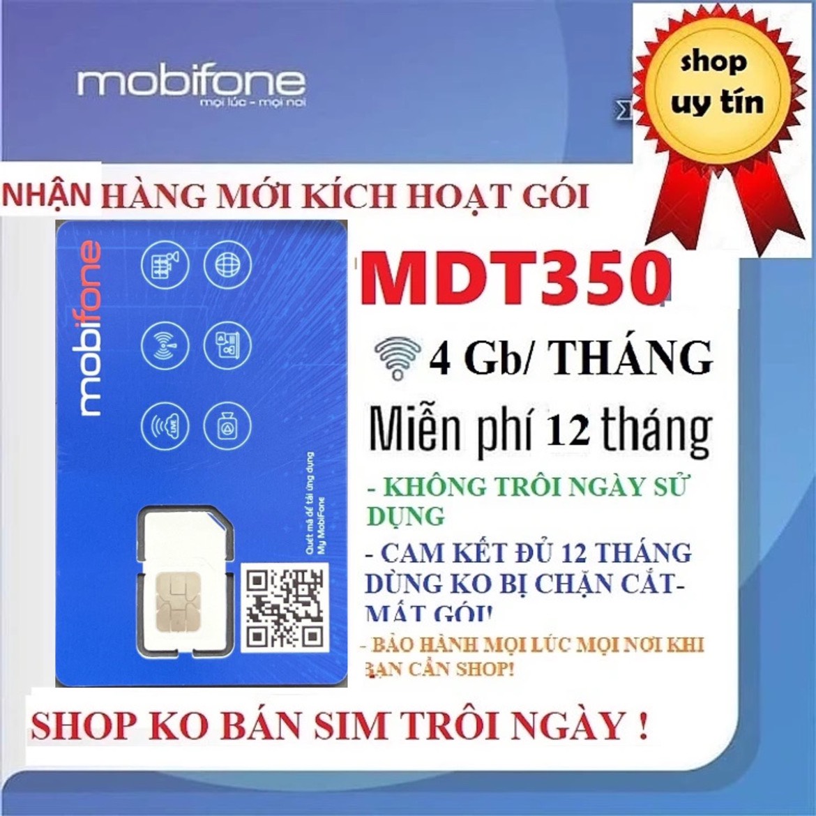 Sim 4G mobifone sim mạng 1 năm không phải nạp tiền