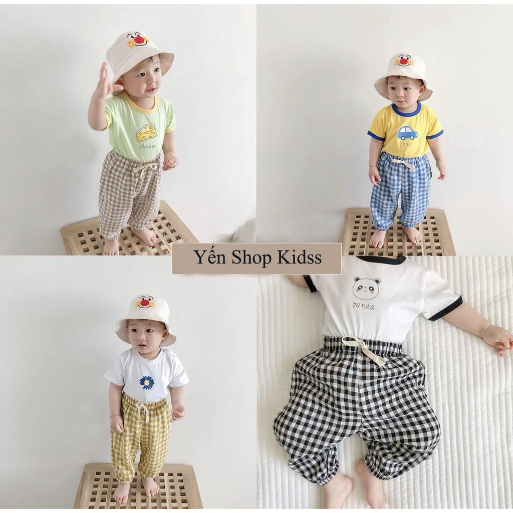 Quần Dài Caro Hàng Minky Mom Cực Đẹp Cho Bé_Super (7-19kg)(1310