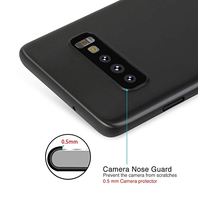 Ốp lưng nhám siêu mỏng 0.3mm cho Samsung Galaxy S10 Plus hiệu Memumi có gờ bảo vệ camera - Hàng chính hãng