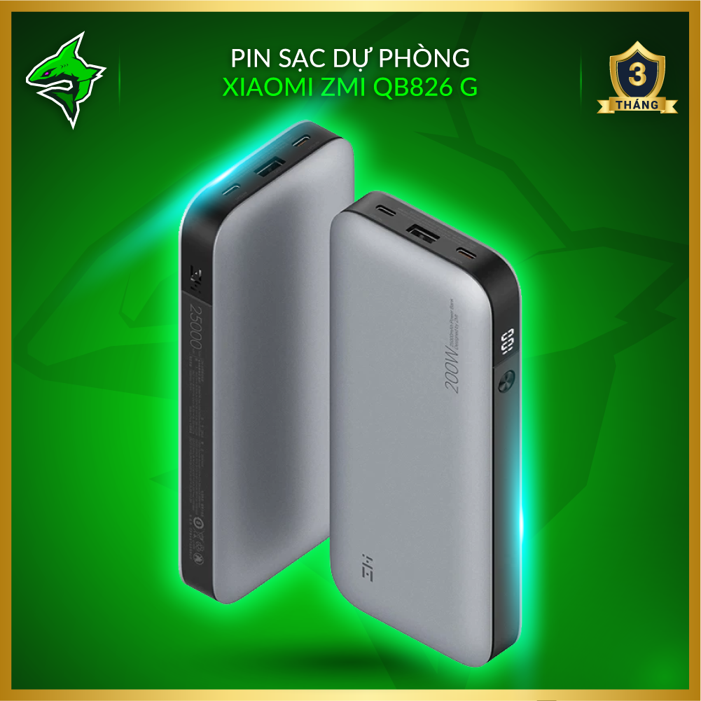 Pin Sạc Dự Phòng Xiaomi ZMI QB826 / QB826G 【25000mAh ◆ Sạc Nhanh 210W 】 - Hàng nhập khẩu