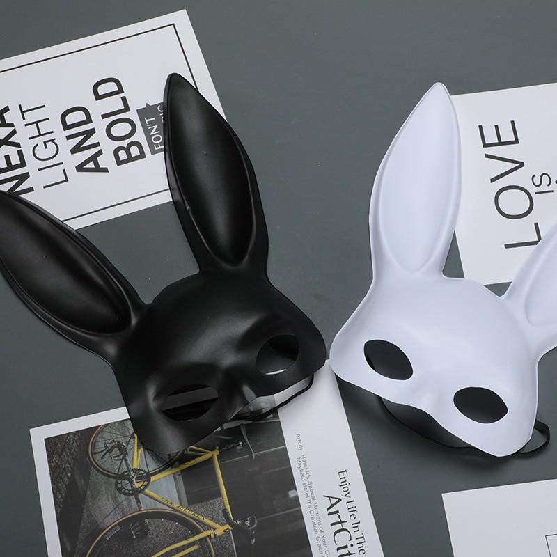 Mặt nạ Thỏ tai dài Bunny thỏ TRẮNG sexy BDSM