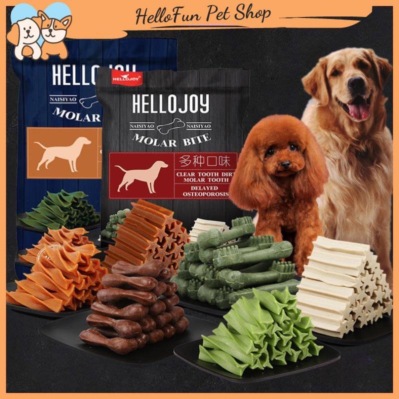 Xương gặm làm sạch răng cho chó Hello Joy gói 800gr