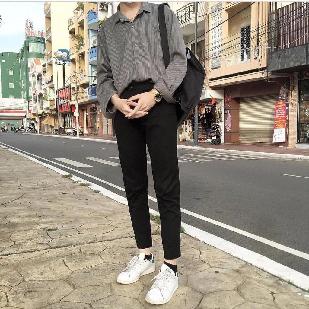 Quần baggy nam - Quần âu dáng skinny Hot trend