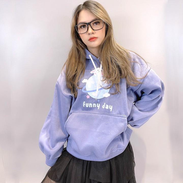 Áo Hoodie Nỉ - Áo Khoác Nỉ Nam Nữ Unisex FUNNY 2 Màu Cực Hot - LP.STORE