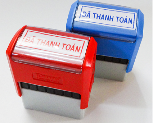 Dấu liền mực đã thanh toán