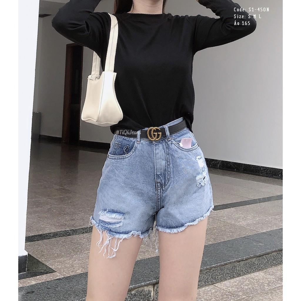 Quần short jean nữ cao cấp giá rẻ TiQi Jeans S1-450