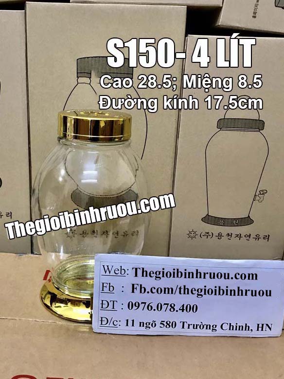 Bình sâm Hàn Quốc 4 lít