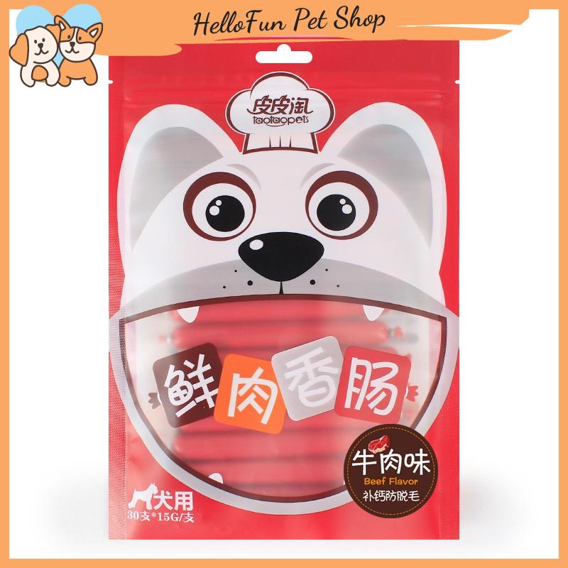 Xúc xích dinh dưỡng cao cấp Taotaopets cho thú cưng 500g (Xúc xích ăn liền bổ sung dưỡng chất cho chó mèo)