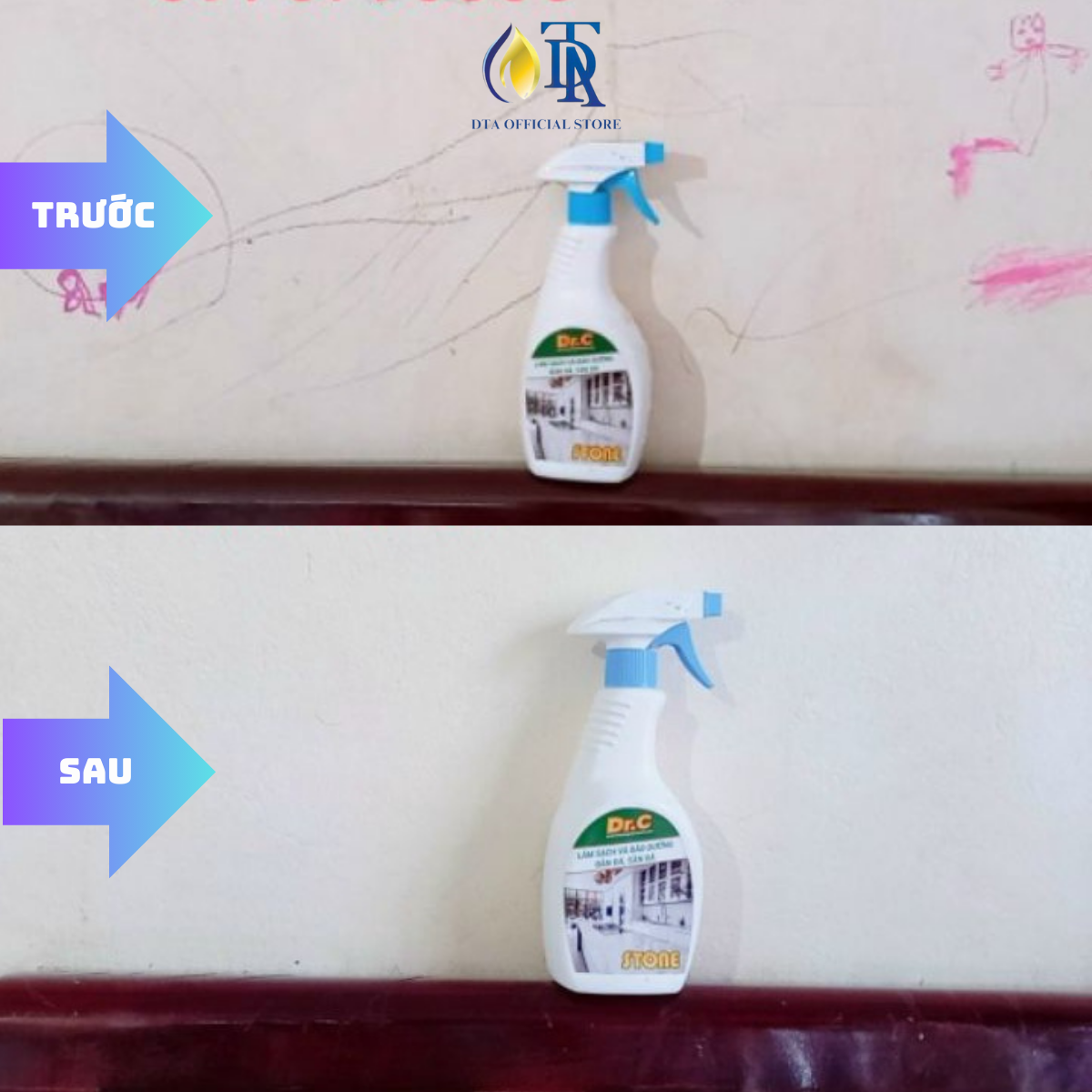 Tẩy Đa Năng Vua Tẩy Rửa Đa Năng,Làm Sạch Các Vết Keo Sơn,Vết Bẩn Bám Lâu ngày Trên Tường Và Bề Mặt Cứng DR.C Stone 5 Lít