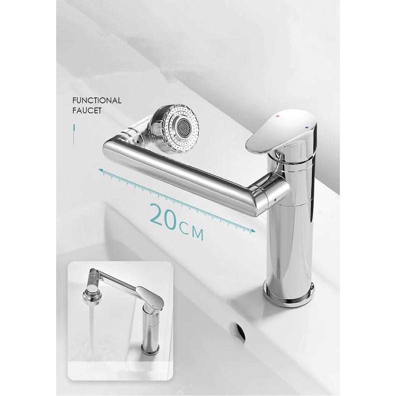 Vòi lavabo xoay 360 độ đa năng Bathroom Sink Faucet