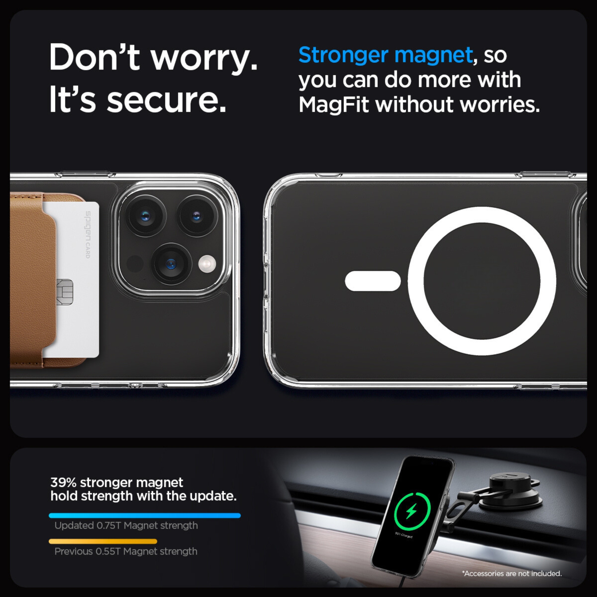 Ốp Lưng Dành Cho iPhone 15 ProMax/ iPhone 15 Pro SPIGEN CRYSTAL HYBRID MAGFIT _ Hàng chính hãng