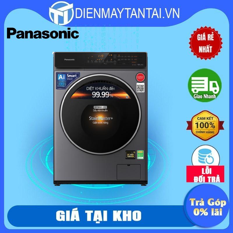 Máy Giặt Sấy Panasonic Inverter 10 kg NA-S106FC1LV - Hàng Chính Hãng - Chỉ Giao HCM