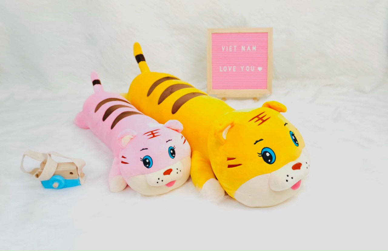 THÚ BÔNG CON CỌP CON HỔ NẰM SIÊU DỄ THƯƠNG