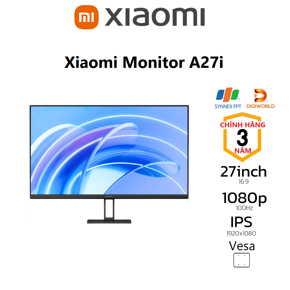 Màn hình máy tính Xiaomi 27inch Tấm nền IPS 1080P Chuẩn Vesa A27i - Hàng chính hãng