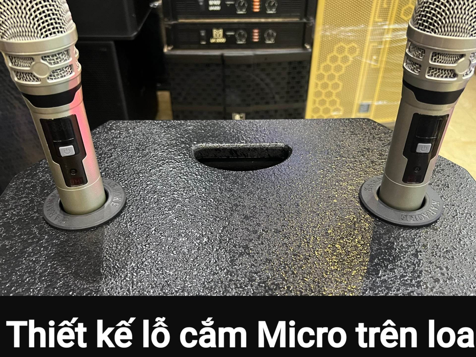 Loa kéo Karaoke Bluetooth BNIB 15B: Bass 40, Thiết kế 3 loa, Công suất 500W, Chống hú tốt, 2 Mic vỏ kim loại không dây