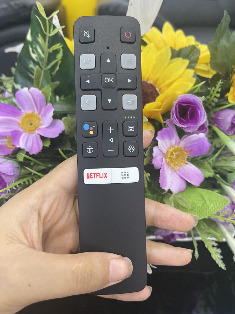 {HÀNG XỊN} Remote ĐIỀU KHIỂN  tivi TCL giọng nói ( bảo hành 03 tháng)