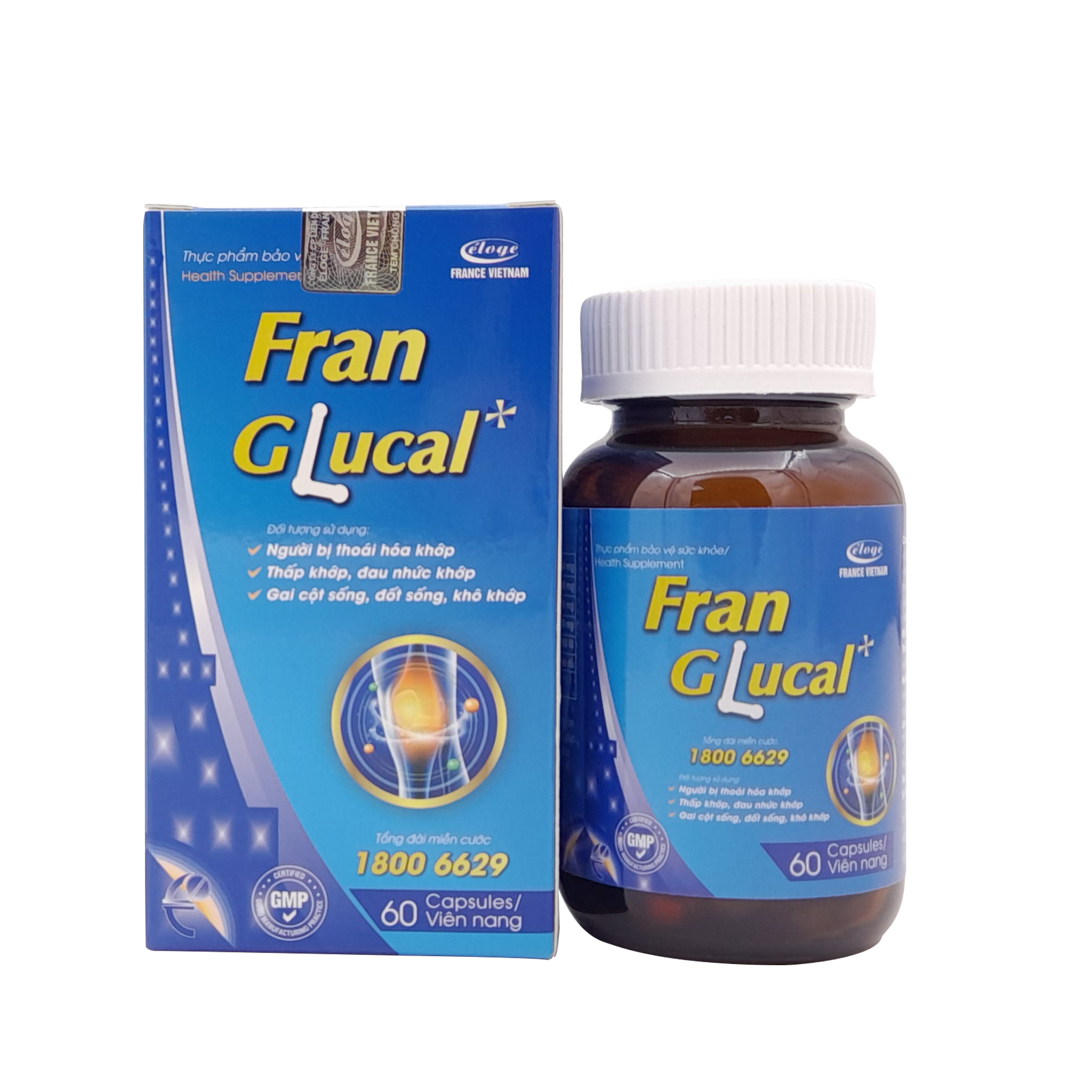 FRAN GLUCAL - NĂNG ĐỘNG - Tăng chất nhầy cho dịch khớp, phục hồi và tái tạo mô sụn khớp bị tổn thương