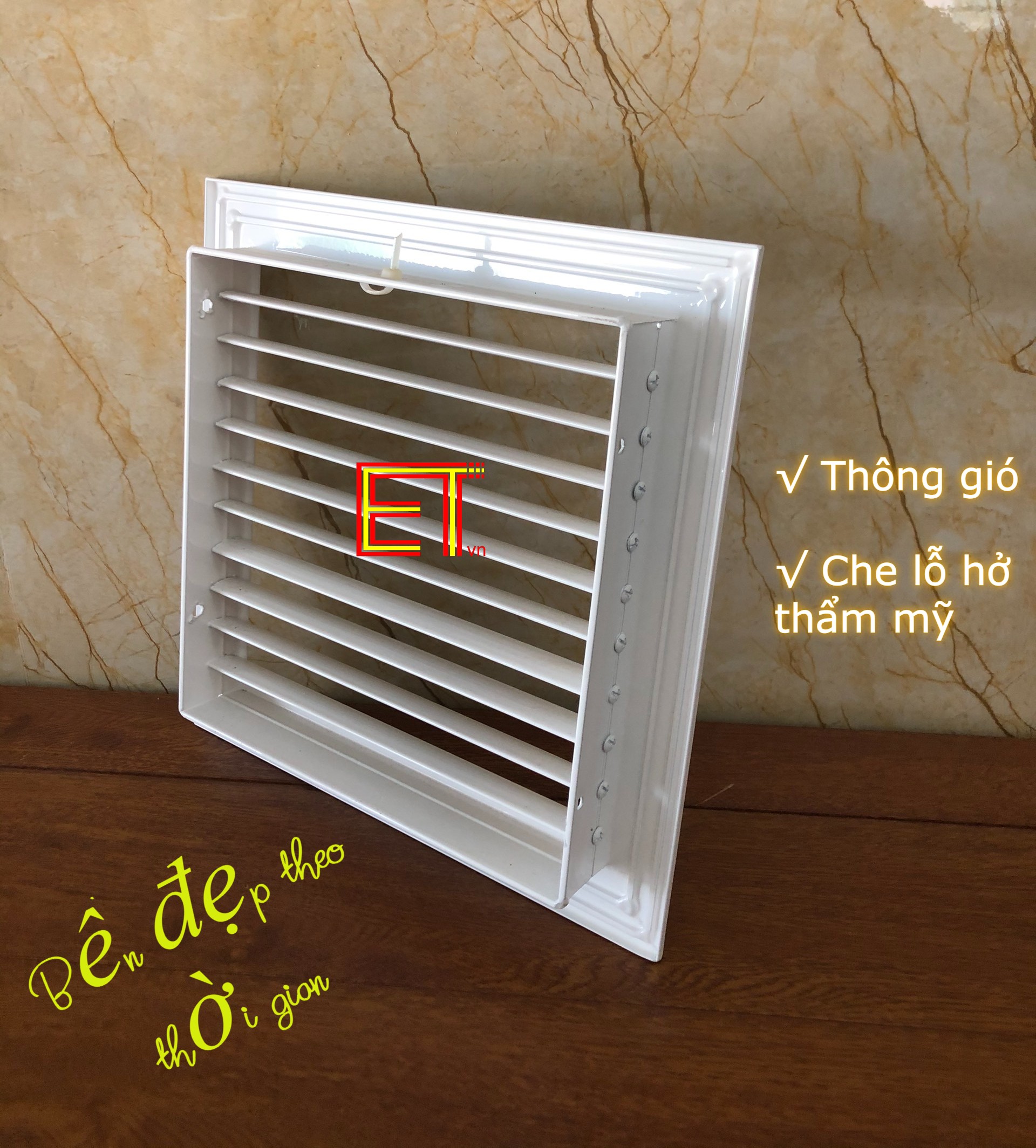 Tấm thông gió, tấm thông khí, che ô thoáng, vỉ gió, cửa gió TTN-100