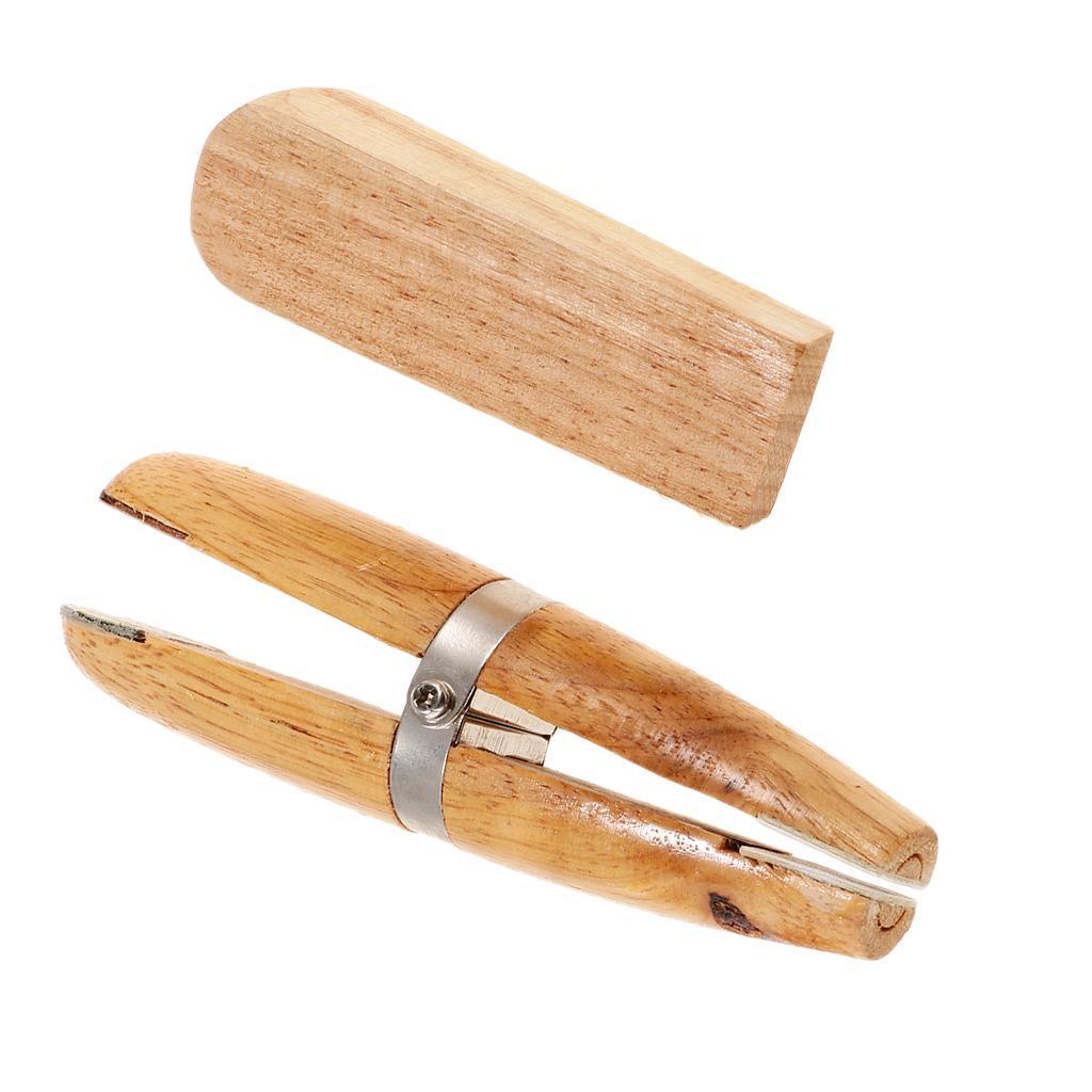 Wooden  Clamp with Metal Holder Jewelry Making Vise Bench Pin Tool Jaws