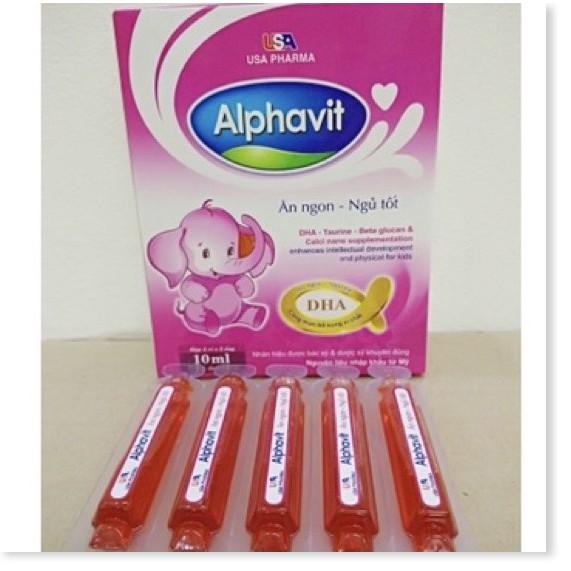 Alphavit bé ăn ngon ngủ tốt bé thông minh ,tăng cường miễn dịch cho bé hộp 20 ống, sản phẩm có nguồn gốc xuất xứ rõ ràn