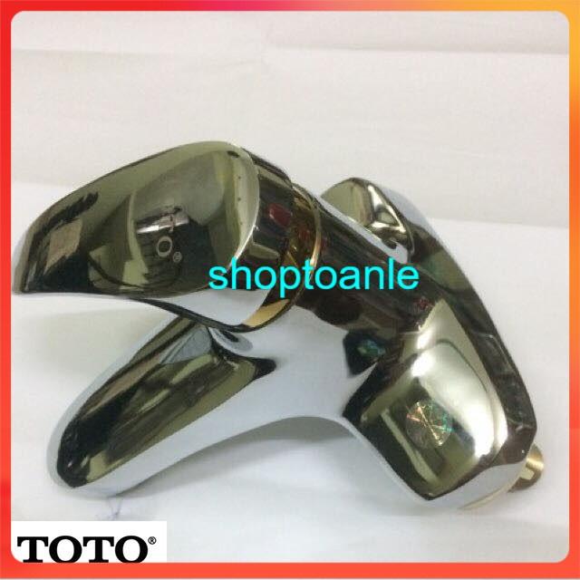 Vòi chậu rửa mặt nóng lạnh 2 chân