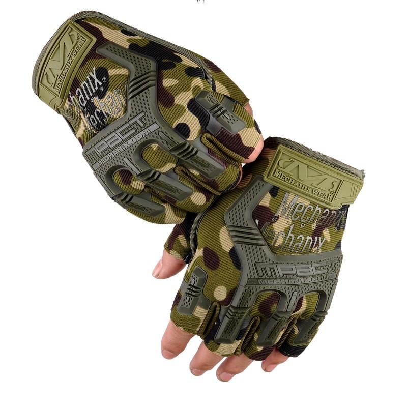  Găng tay nam ,bao tay nam cụt ngón lái xe du lịch phượt Mechanix Mpact