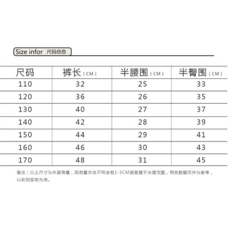 QUẦN SHORT BÉ TRAI SIZE ĐẠI HÀNG XUẤT DƯ