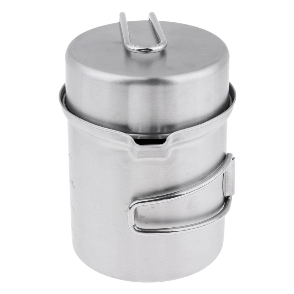 Camping Lightweight Pot, Outdoor Cookware Mess Kit for Backpacking, Outdoor Hiking and Picnic Outdoor Cook Equipment