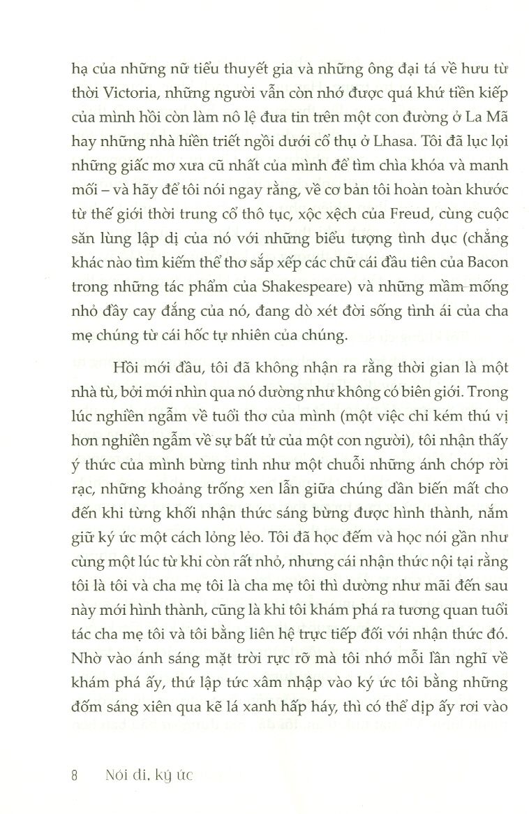 NÓI ĐI, KÝ ỨC - Vladimir Nabobov – Orkid dịch - Bách Việt Books – NXB Dân Trí (bìa mềm)