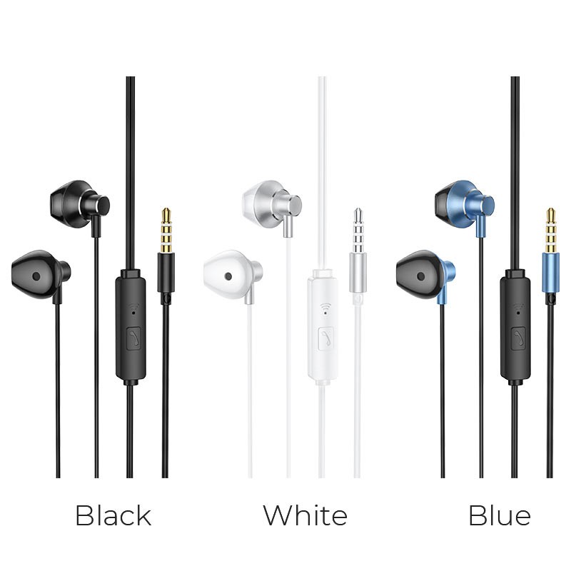 Tai nghe dây HOCO M75 CÓ MICRO ĐÀM THOẠI JACK 3.5MM Dành cho điện thoại iPhone iP Huawei Samsung Oppo Realme - hàng chính hãng