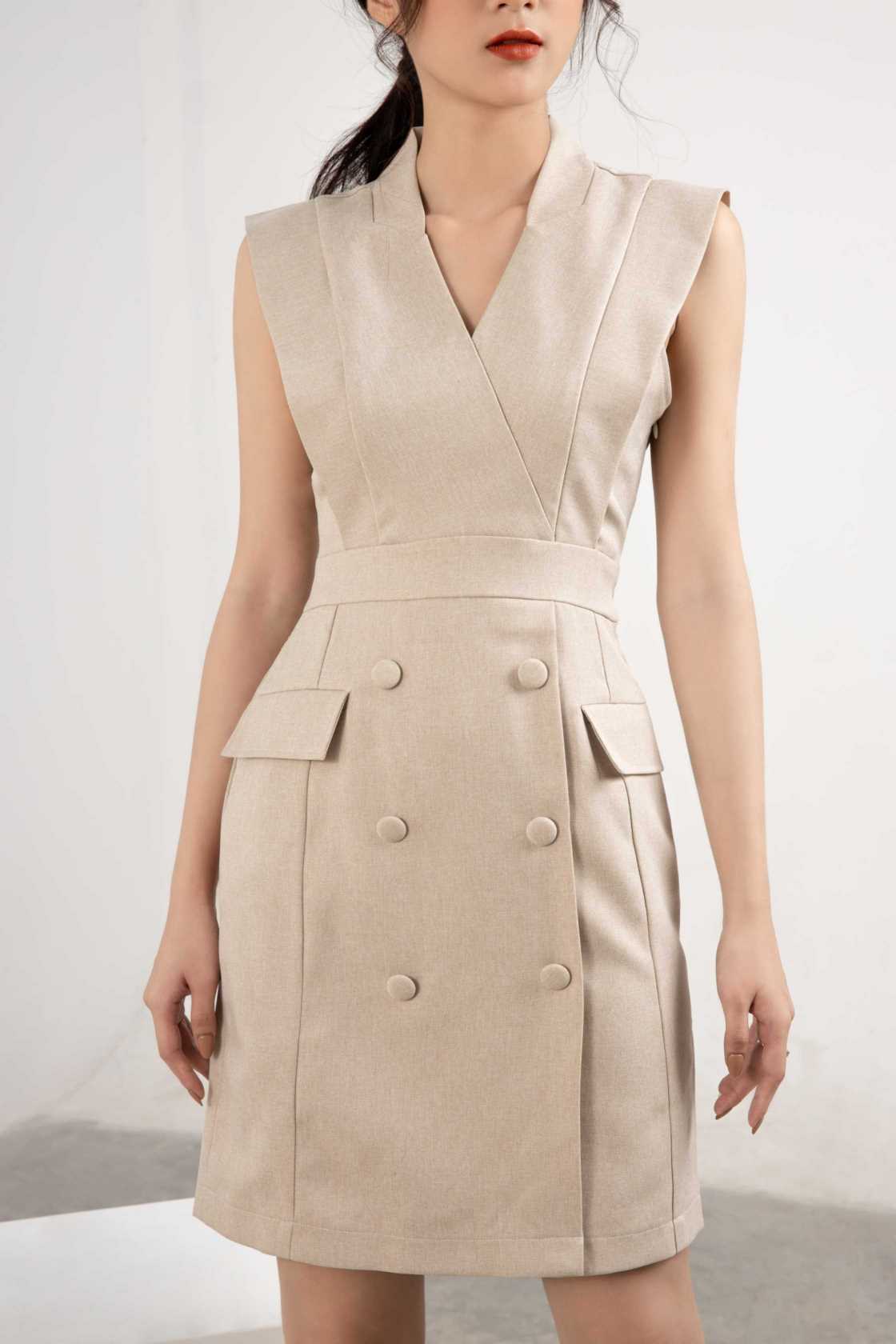 Đầm vest công sở dáng ôm thanh lịch