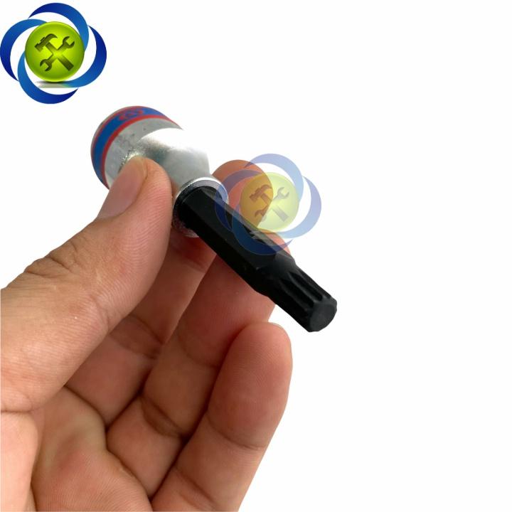 Đầu tuýp hình sao 12 cạnh M8 Kingtony 403608 dài 80mm loại 1/2