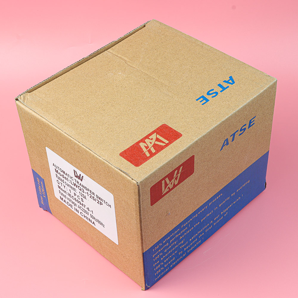 Bộ Chuyển Nguồn Tự Động 2 Nguồn Điện Đảo Chiều 2 Công Tơ LW ATS 2P 125A